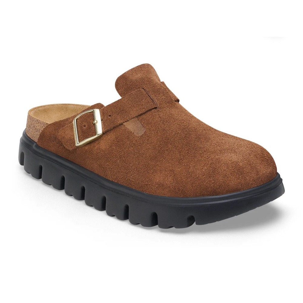 Papillio by Birkenstock Suede Clog Mule Comfort Shoes Brown Size 39 24.5 EU